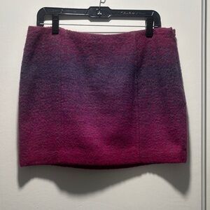 Trina Turk Fuchsia and Violet Mini Skirt